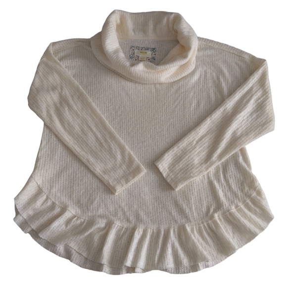 Maeve By Anthropologie Medium Addie Ruffled Hacci Pullover Sweater - Picture 4 of 17